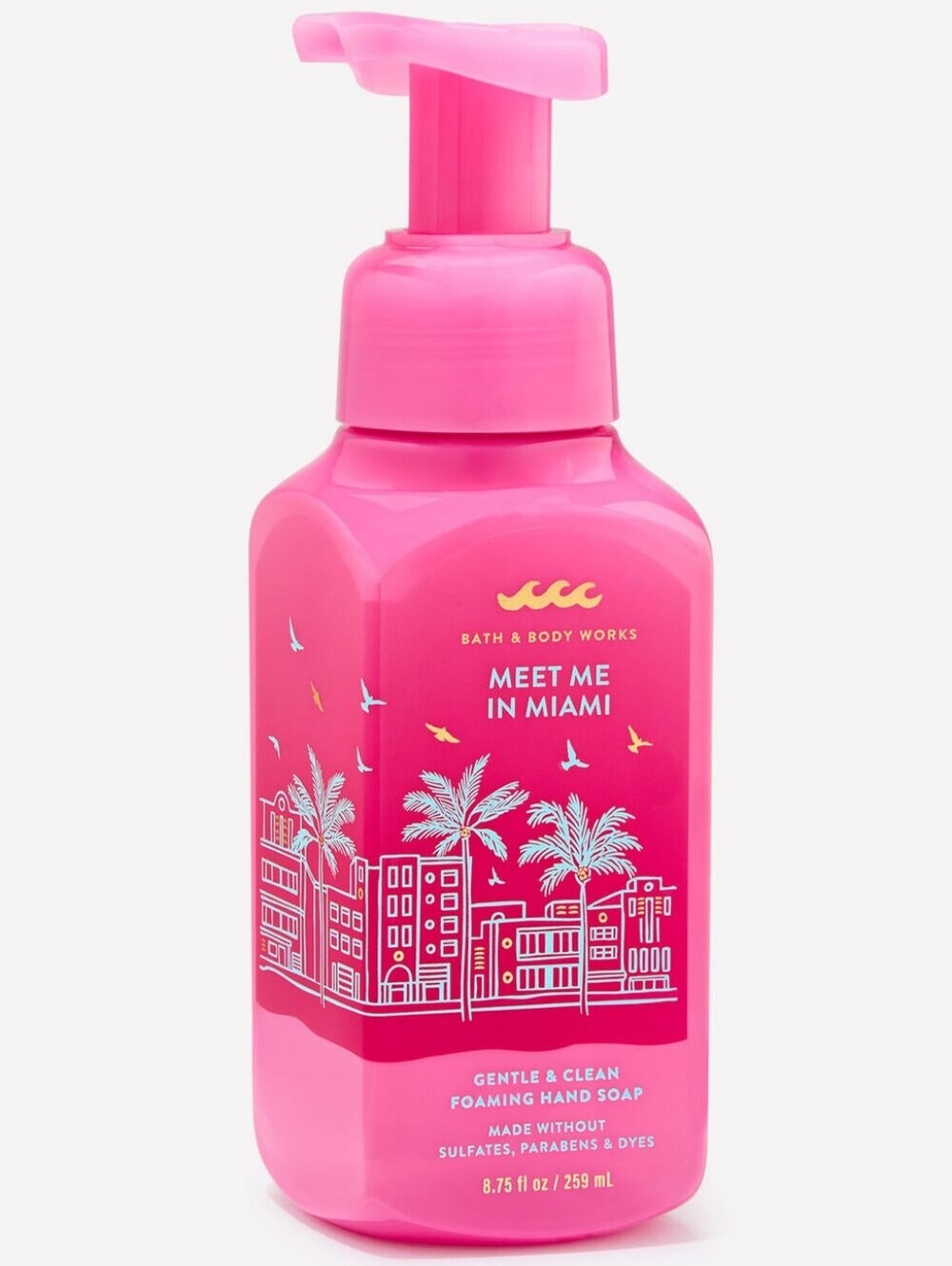 Bath & Body Works Meet Me in Miami Foaming Hand Soap 8oz NEW RARE